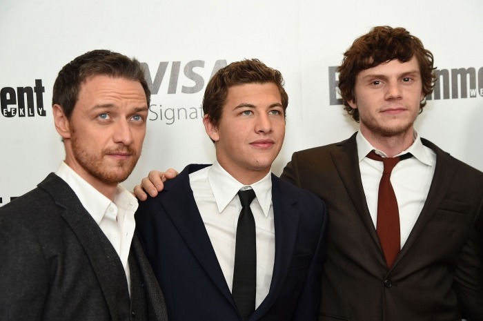 buckys-backpack:
“James McAvoy, Tye Sheridan and Evan Peters at the X: Men Apocalypse screening in New York, 24/05/2016
”