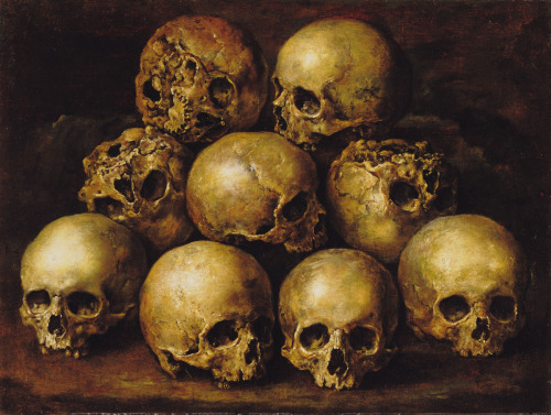 scribe4haxan:  Human Skulls, c.1660s ~ by Gottfried Libalt…