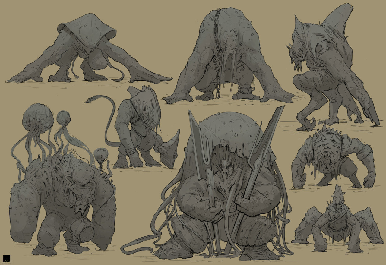 thecollectibles:Weekly Sketches - Bosses by  Sebastian Luca  