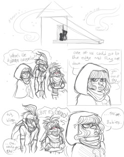 buttart: a dumb comic based on a personal experience and why i’ll never wear dresses in windy awful weather again as always Oz is mine, Cards is Shaun’s and Pelican is Hound’s! pls forgive me u guys 