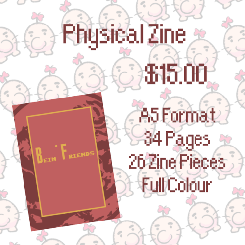 beinfriendszine:>>>Preorder Now!<<<It’s the day everyone’s been waiting for, preor
