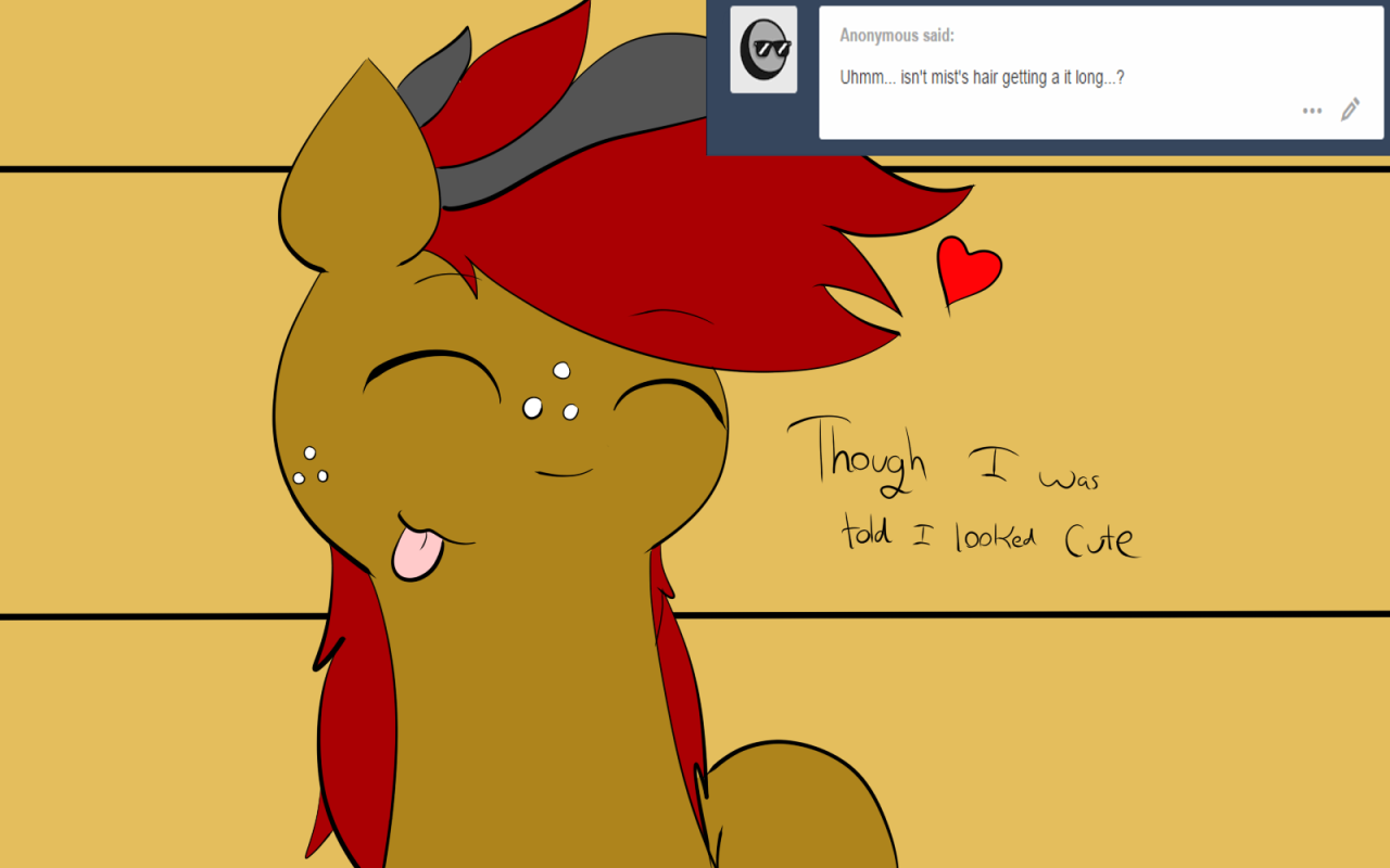 ask-the-awkward-fillies:Mist: I kinda like it… though others have some other opinions… 