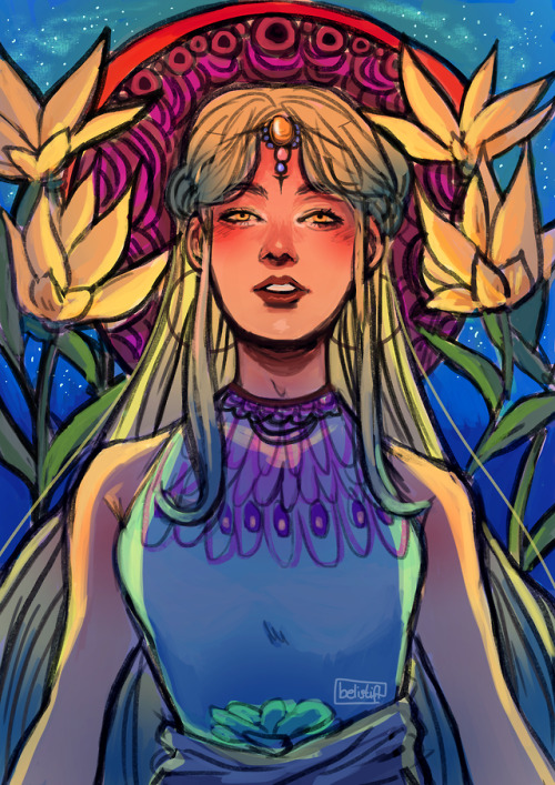 Mucha inspired Art Nouveau illuInstagram | Youtube | Twitter | Ko-Fi