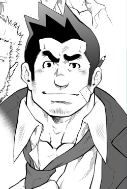 drillbot:  soupgoblin:  Why hello there handsome.  AAAA TERUJIROU DREW GUMSHOE AAAAAAAAA