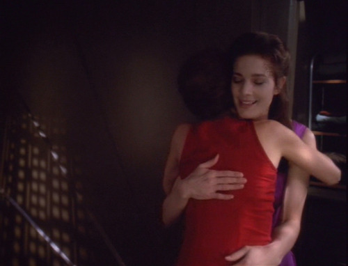 startrekhugs:Best Friend Hugs[Image: Eight hugs - Jake and Nog, Tuvok and Janeway, Miles and Julian,