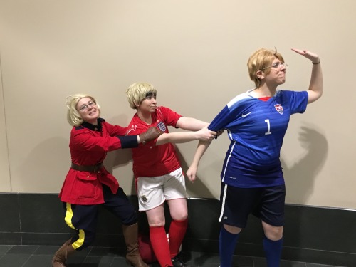 If this isn’t the most canon picture of these three, I don’t know what is. Mime as Canada, Kay as En