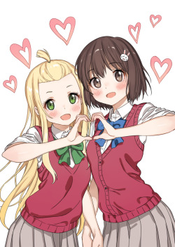 colette and usami mizuki (kono bijutsubu niwa mondai ga aru!) drawn by popoccpo - Danbooru