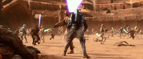 plusbitsmx:  Mace Windu vs Jango Fett
