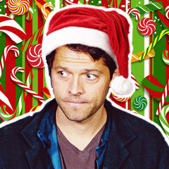 bootyfuldean:  Jensen, Misha, and Cockles Christmas icons :) Feel free to use any of them, but please reblog the post if you do. Set &frac14; 