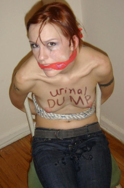 humiliationcunt:  make her hold your piss