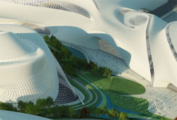 fuckyeaheyegasms:  voqn:tunjing:cammmpo:   zaha hadid architects: cairo expo city   before you ask: no it’s not real(yet), for now it’s just a concept. click image for more information  The future is happening.