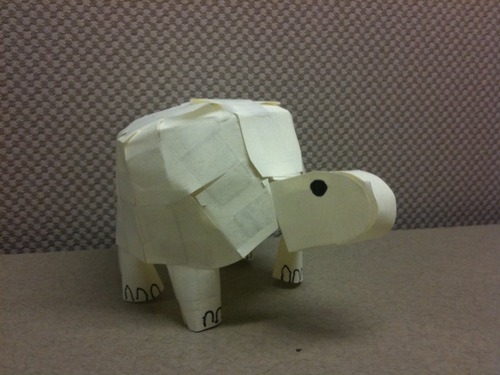Animals made from Post-It Notes! This guy&rsquo;s awesome, he perfected this Post-It Note s