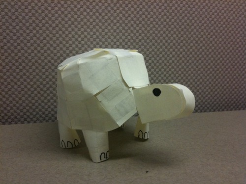 Animals made from Post-It Notes! This guy&rsquo;s awesome, he perfected this Post-It Note skills tha