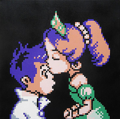 “Little Nemo’s First Kiss” by 8bitartist (20x20, acrylic paint on stretched cotton canvas).
If you don’t recognize the above scene, it’s probably because, like me, you never made it to the end of Capcom’s Little Nemo: The Dream Master.
Thankfully,...