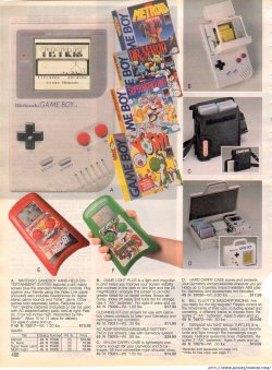 suicideblonde:  Gameboy in the 1992 JC Penny