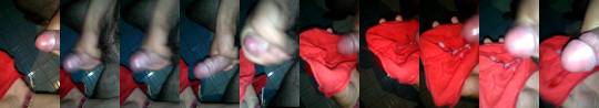 chicosmexicanosalxtremo:  Una segunda puñeta de Rodolfo sobre sus calzones enlechados mmmmm