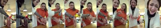 seriously-though-wtf:  laviesuspendue:First girl [has her hand stuck in a glass]: