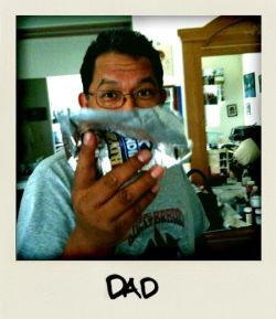 My dad eating a Klondike bar