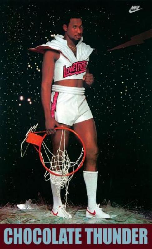 Darryl Dawkins live from Planet Lovetron.      &ldquo;Chocolate Thunder Flying,