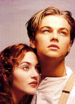 randomanimosity: Leo DiCaprio and Kate Winslet - Titanic. =D She is beautiful