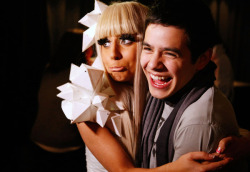 technicolors:  enlightened:  rockandrollsuicide:  tonictristan:  twointhemorning:  whatcarlasaid:  heckyeahdavidarchuleta: I’ve posted this before but it remains hilarious to me, so.  Enjoy. AWW! I just had to Reblog this. Lady Gaga &amp; David Archuleta!