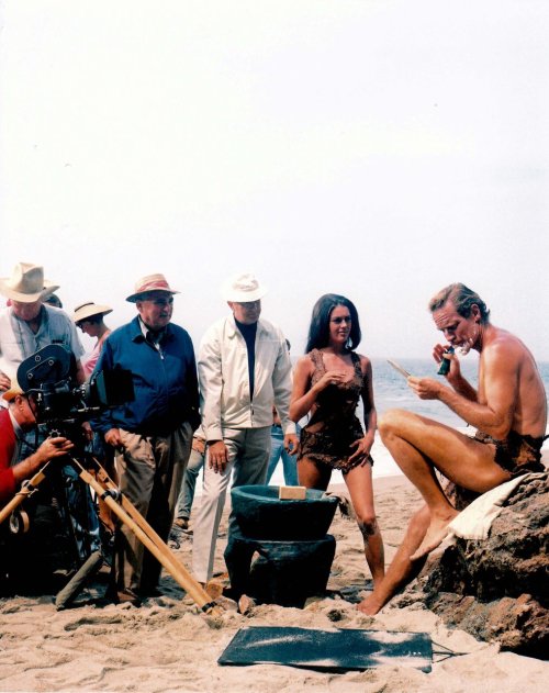 on the set of Planet of the Apes, 1968 via: pota.goatley