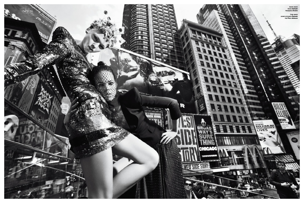 Sasha Pivovarova &amp; Freja Beha Erichsen photo: Mario Sorrenti