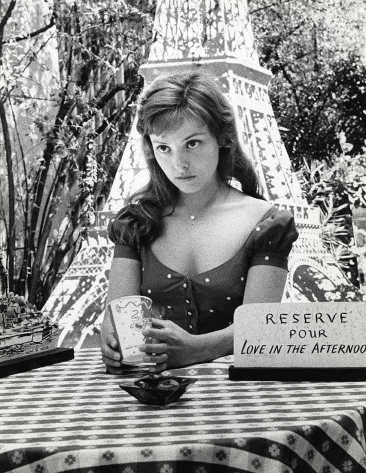 Françoise Brion photo: Sanford H. Roth, sur le tournage de Love in the Afternoon,