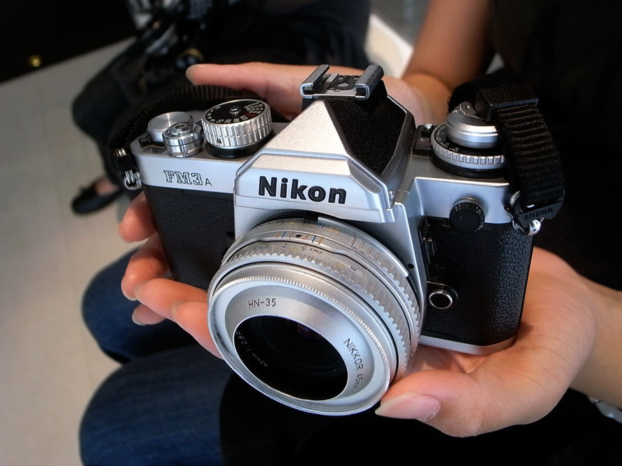 tokyo camera style — Ginza Nikon FM3a with the Nikkor 45mm Pancake