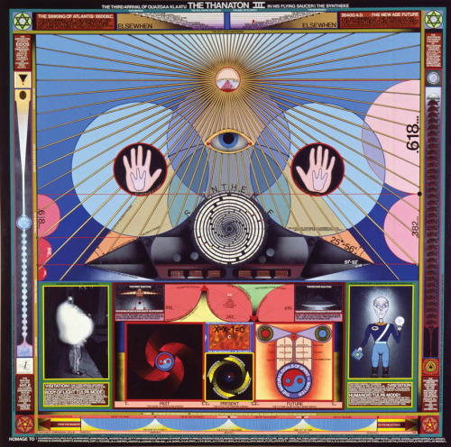 Thanaton III, 1989 by: Paul Laffoley, Begin the Bauhauroque series