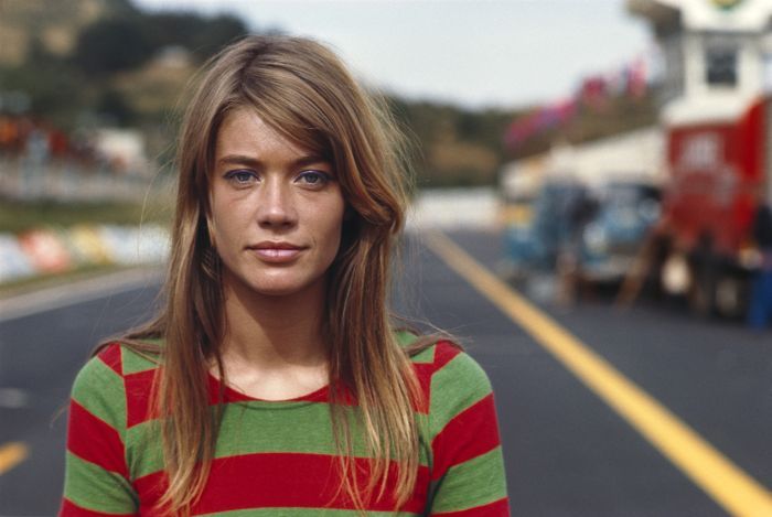 Françoise Hardy photo: François Gragnon sur le tournage du film &ldquo;Le grand