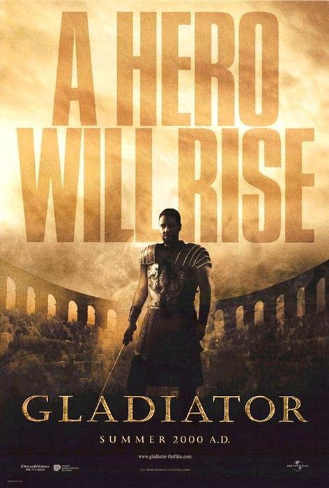 movieoftheday: Gladiator, 2000. Starring Russell Crowe, Joaquin Phoenix, Djimon Hounsou, Richard Harris. (Director: Ridley Scott)————————————————————————————————Plot: Russell Crowe is Maximus,