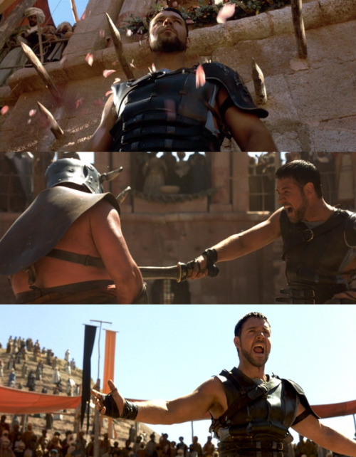 movieoftheday: Maximus: ARE YOU NOT ENTERTAINED? IS THIS NOT WHY YOU ARE HERE? Silence to massive applause.