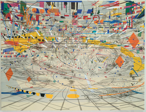 You definitely want to click through to see the bigger .jpg of this Julie Mehretu painting.
Related: Julie Mehretu interviewed by Lawrence Chua