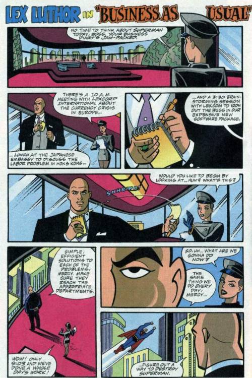 corvidae30: comicbooks: Lex Luthor’s Typical Day This has, strangely, also been my day…