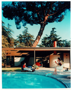 Case Study House No. 20 (Haus Bass), CA designed by C. Buff, C. Straub, D. Hensman; shot by Julius Shulman, 1958