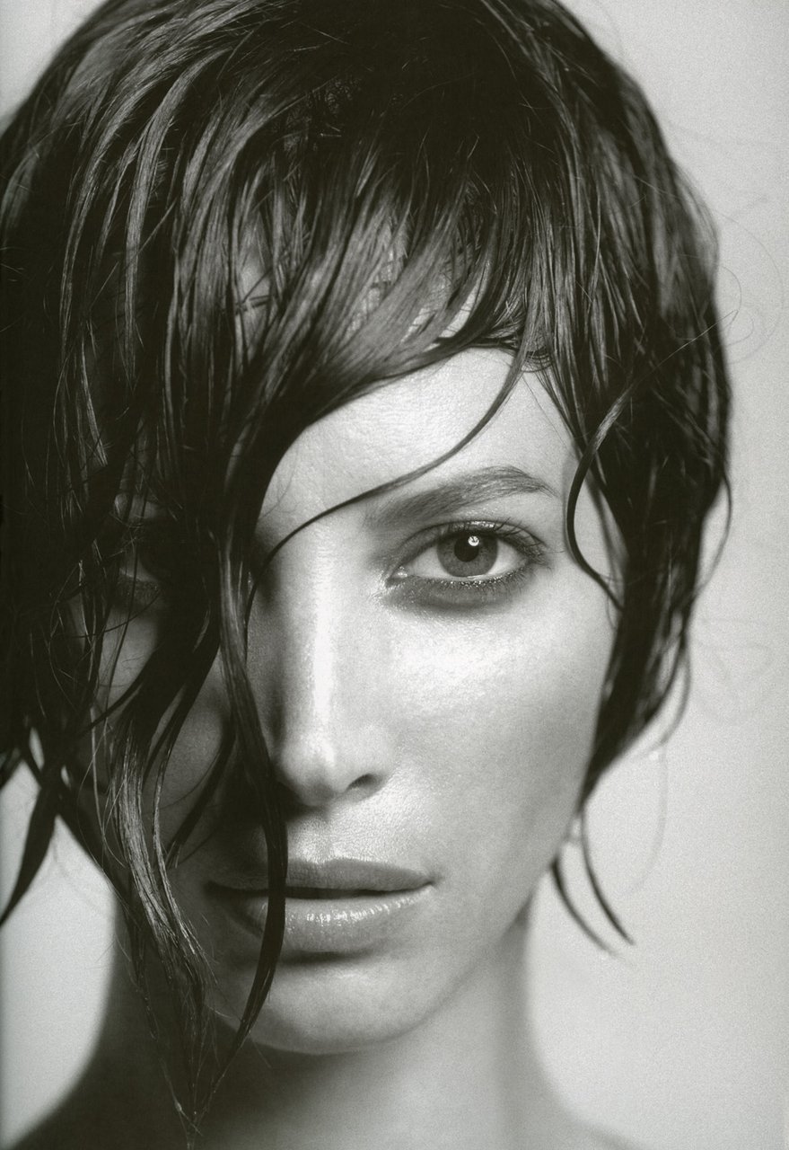 Christy Turlington shot by James Houston for Not Only Black + White, 2005