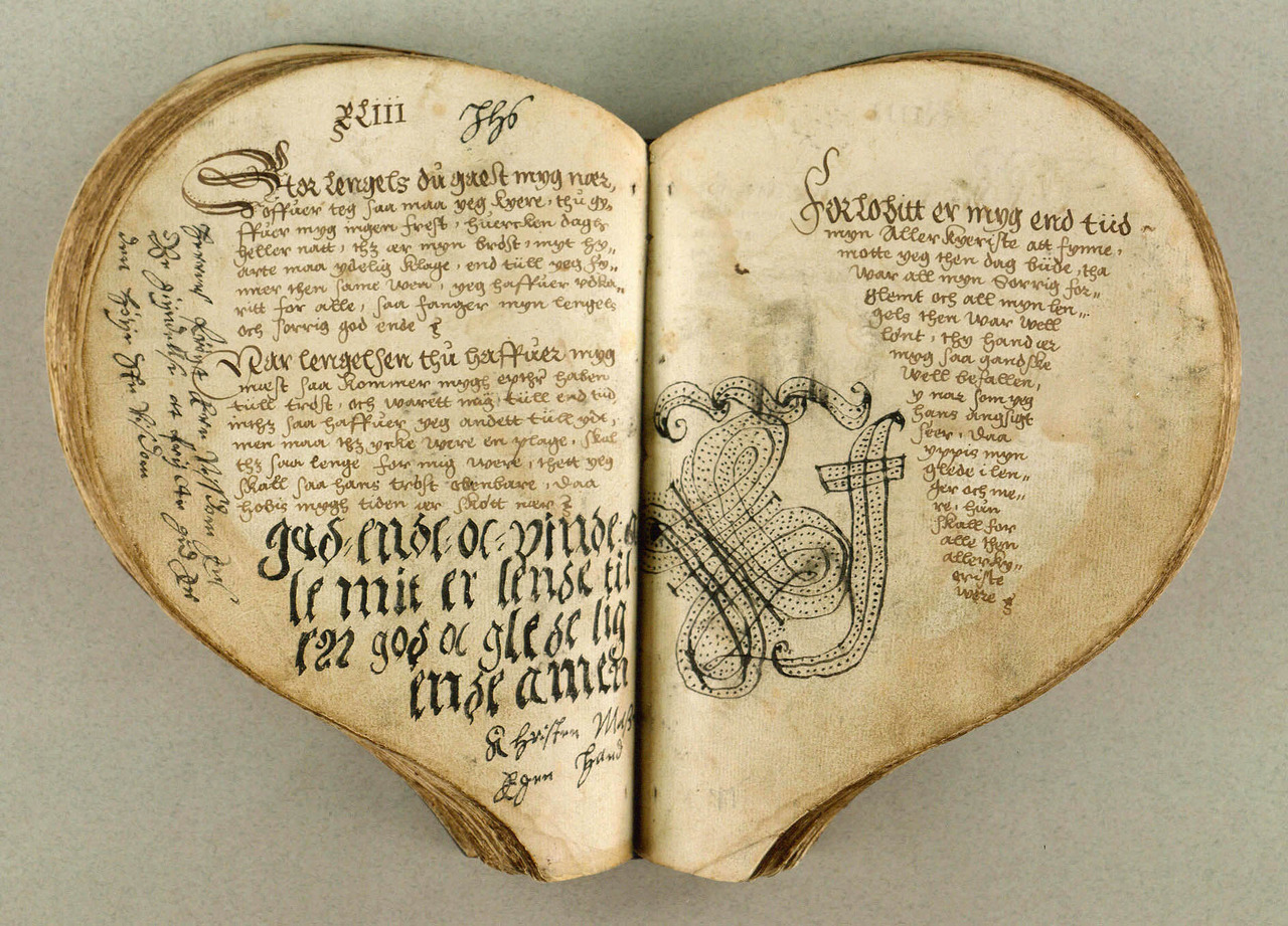 breathingvioletfog:  theyearis1770:  ontheborderland:  The Heart Book, Denmark, c.