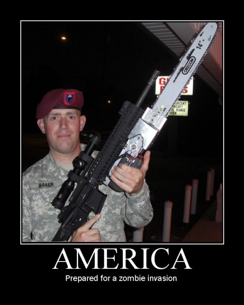 America - Prepared for a zombie invasion