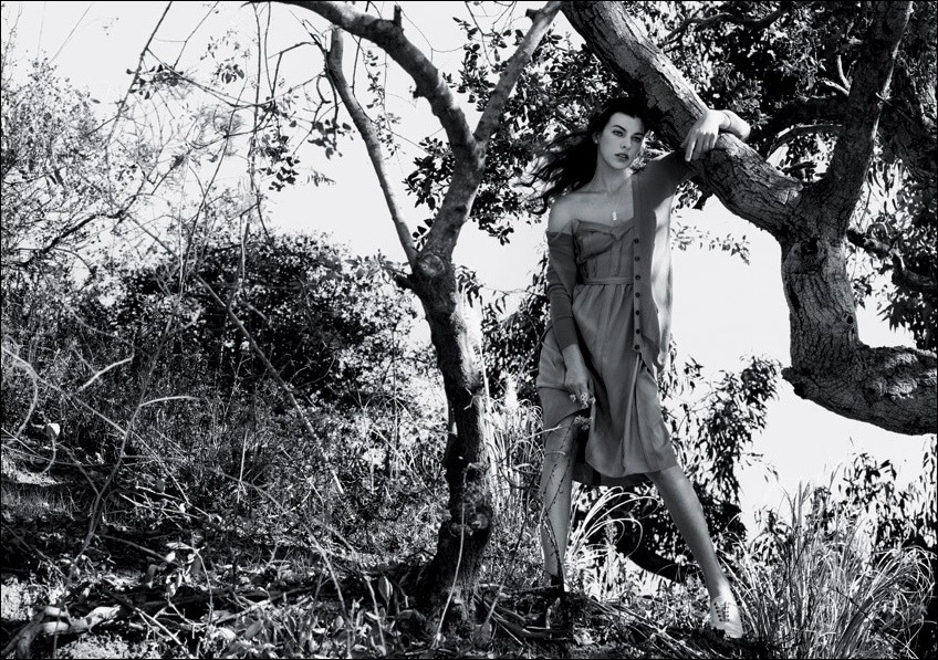 wearetheweirdos:  Milla Jovovich: Wooded Bliss - NY Times Style by Jean Baptiste-Mondino,