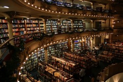 heartlesshippie:  randomanimosity:  lookinglasslife:  booklover:  bookshelfporn:fivefootnothing:areminder:laurandlime:     EL ATENEO: A theatre turned into a library. Gorgeous right?      this is SO beautiful!   