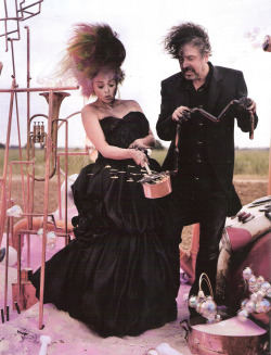 Heartlesshippie:  Bohemea:  Helena Bonham Carter &Amp;Amp; Tim Burton - Vogue Uk