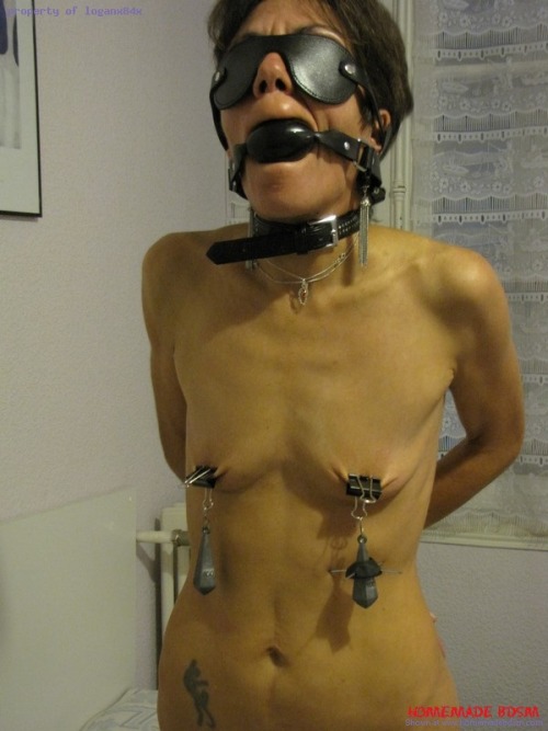 mean nipple clamps via img.homemadebdsm.com porn pictures