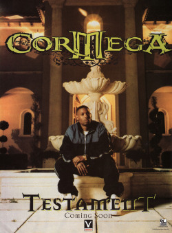 babylonfalling:  Full page ad for Testament by Cormega, 1998 (7 years before it was released). 