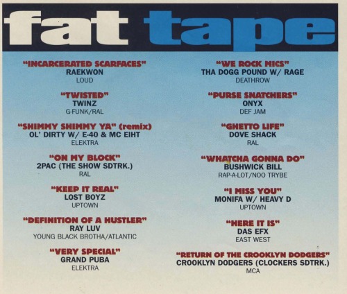 #tapedecktuesday: Source x Fat Tape Sept. ‘95