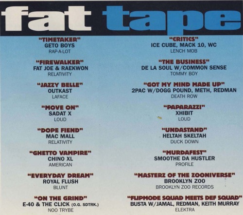 #tapedecktuesday: Source x Fat Tape May ‘96