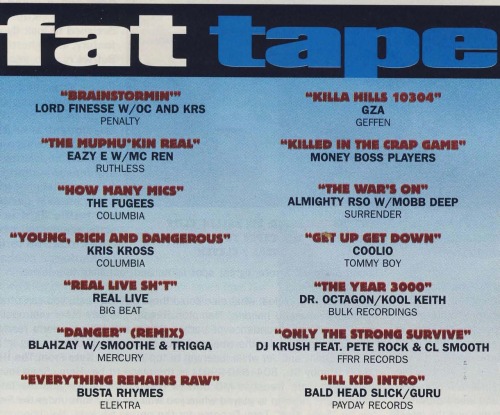 #tapedecktuesday: Source x Fat Tape Feb. ‘96