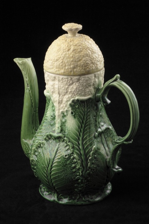 Cauliflower coffee pot Josiah Wedgewood, 1759from the Wedgewood Museum