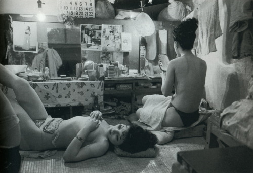 liquidnight: Werner Bischof - Striptease Dressing Room, Tokyo, Japan, 1951 From Werner Bischof Pictures