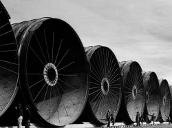 Diversion tunnels, Fort Peck Dam photo by